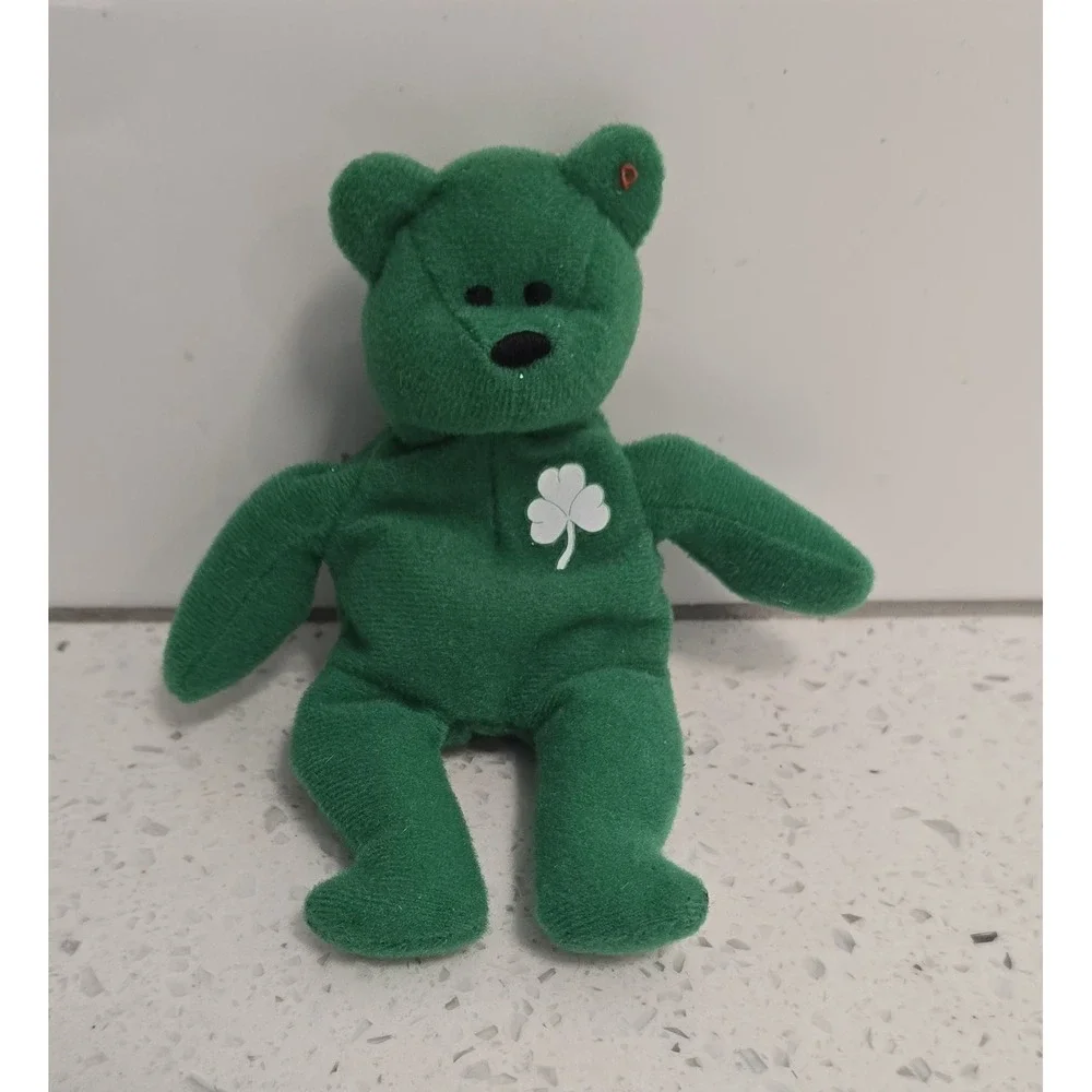 Ty Beanie Baby & Buddy Erin Irish‎ St. Patrick's Day Bear Plush Set